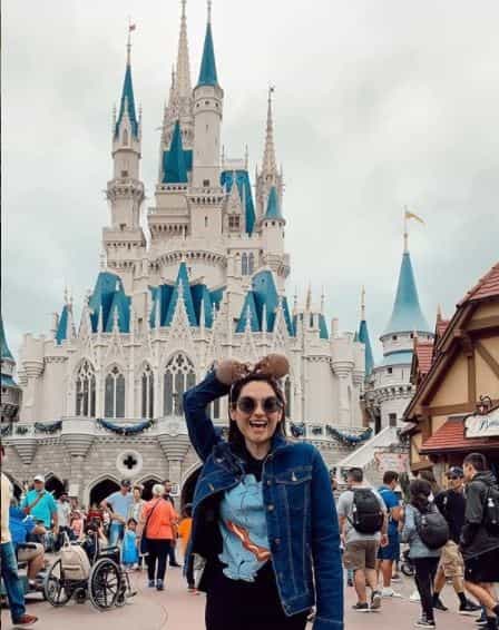 Michelle Galvan enjoying her holiday Disneyland's Magic Kingdom